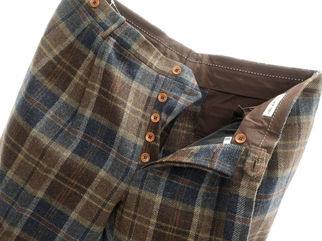 【新品】タイユアタイ TIE YOUR TIE カジュアルスラックスパンツ
ブラウン×ネイビー系【サイズ56】【BRW】【A/W】【状態ランクN】【メンズ】 EPD