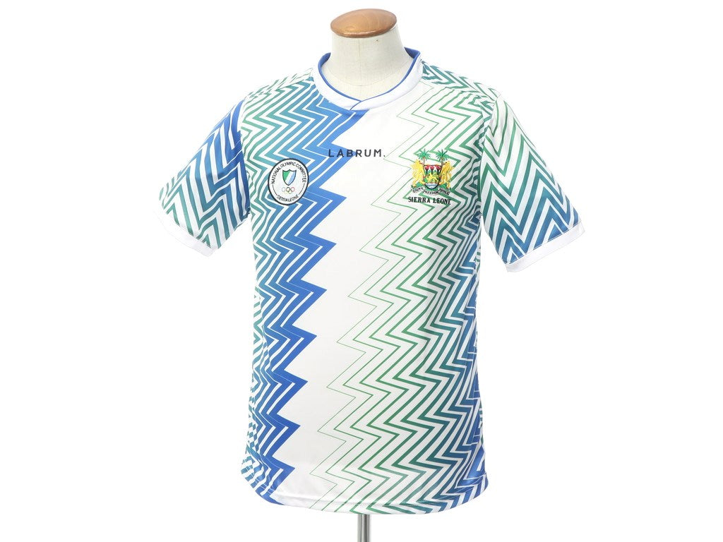 【新品アウトレット】ラブラム ロンドン LABRUM LONDON 半袖Tシャツ
 ホワイト×ブルー×グリーン【サイズM】【WHT】【S/S】【状態ランクN-】【メンズ】 EPD