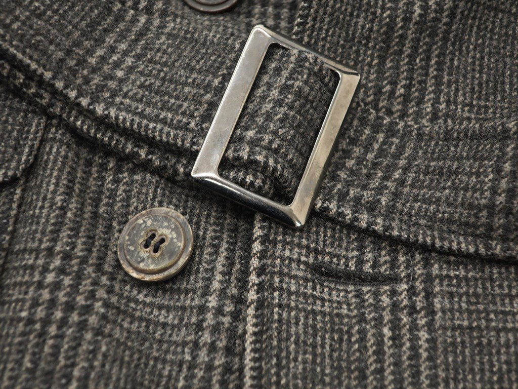 【中古】エトロ ETRO トレンチコート
 ダークグレーxアッシュブラウン【サイズL】【GRY】【A/W】【状態ランクB】【メンズ】
【779073】 DPD