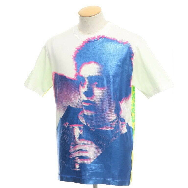 【新品アウトレット】ディースクエアード DSQUARED2 半袖Tシャツ
ホワイト×ブルー×イエロー【サイズXS】【WHT】【S/S】【状態ランクN-】【メンズ】 EPD