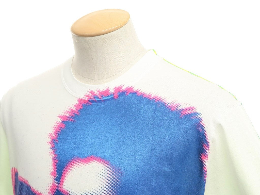 【新品アウトレット】ディースクエアード DSQUARED2 半袖Tシャツ
ホワイト×ブルー×イエロー【サイズXS】【WHT】【S/S】【状態ランクN-】【メンズ】 EPD