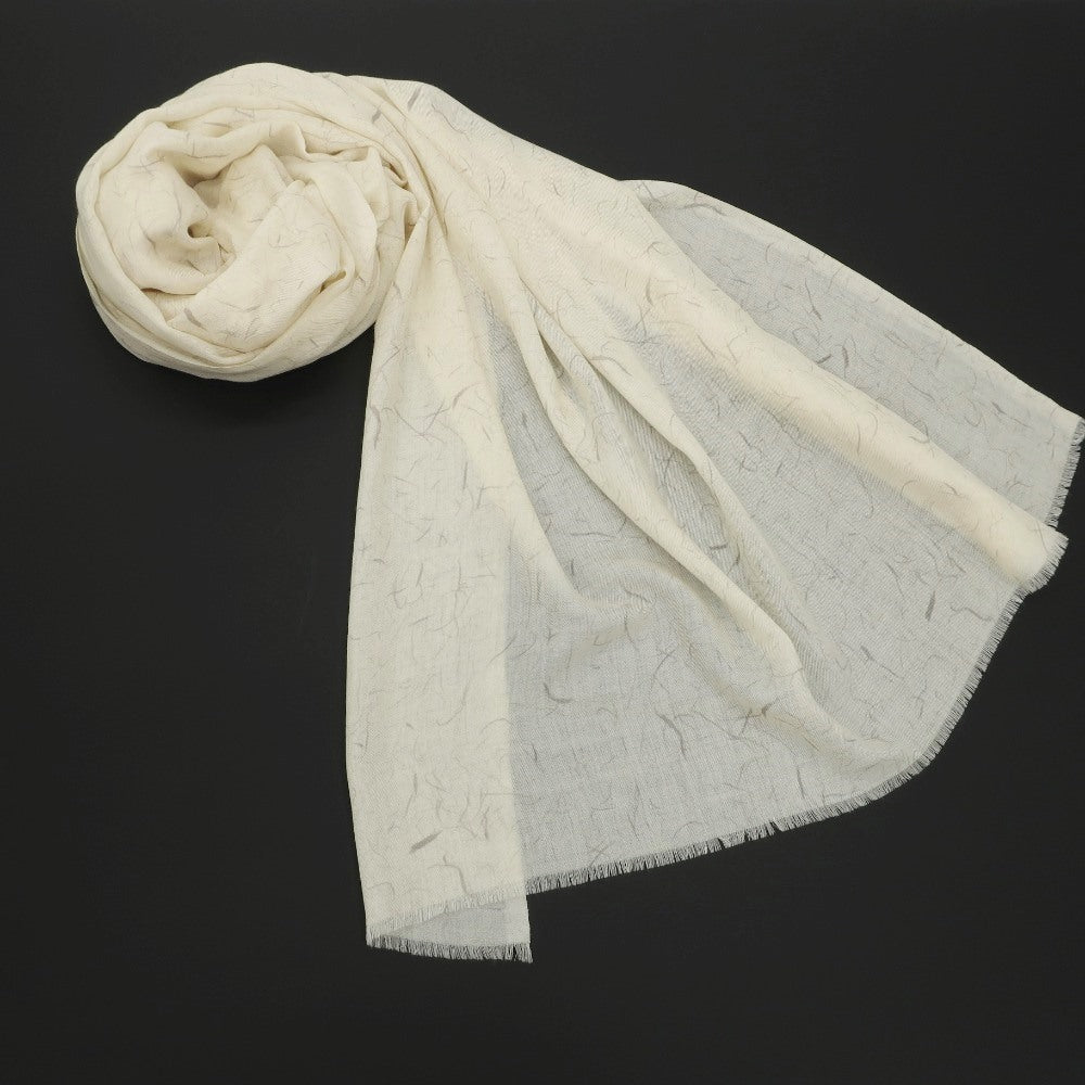 【新品】トゥーシュ Toosh ストール
 アイボリーxグレー【WHT】【A/W】【状態ランクN】【メンズ】
【779093】 DPD