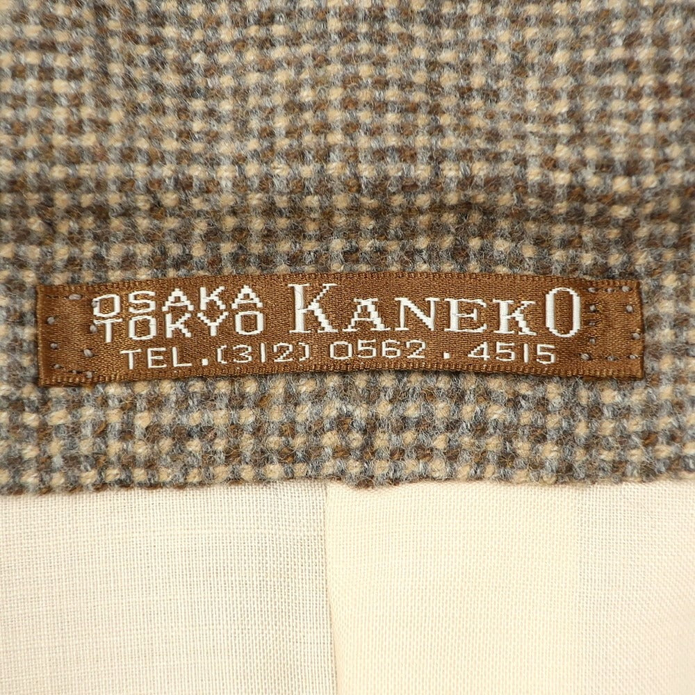 【中古】カネコヨウフクテン 金子洋服店 テーラードジャケット
 ブラウンxベージュxグレー【サイズM位】【BRW】【A/W】【状態ランクB】【メンズ】
【779076】 DPD