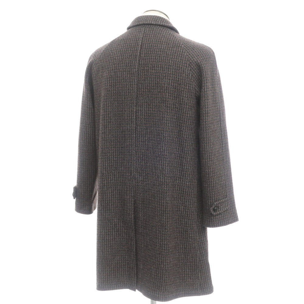 【中古】エム ピー ディ マッシモ ピオンボ MP di MASSIMO PIOMBO ステンカラーコート
 ダークブラウンxネイビーxグレー【サイズ48】【BRW】【A/W】【状態ランクB】【メンズ】
【778985】 CPD