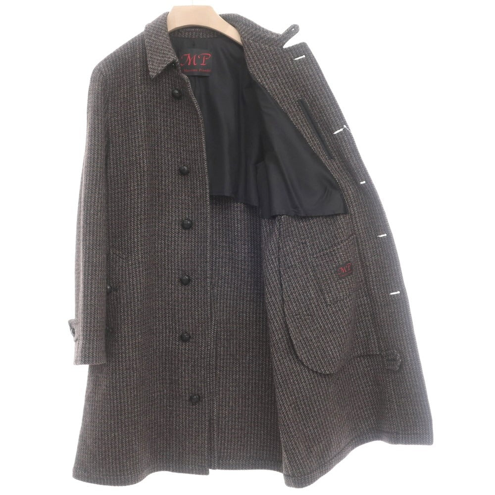【中古】エム ピー ディ マッシモ ピオンボ MP di MASSIMO PIOMBO ステンカラーコート
 ダークブラウンxネイビーxグレー【サイズ48】【BRW】【A/W】【状態ランクB】【メンズ】
【778985】 CPD