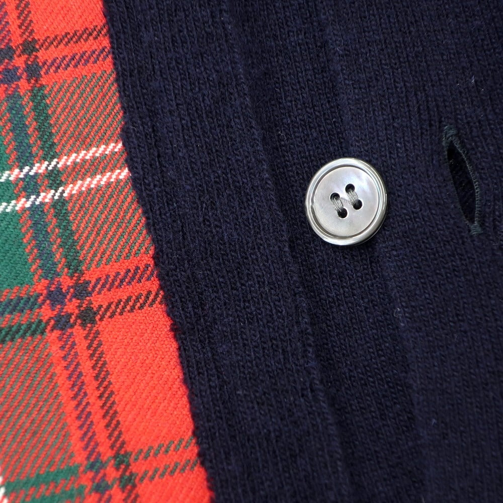 【中古】コムデギャルソンシャツ COMME des GARCONS SHIRT 2020年秋冬  カーディガン
 ネイビーxレッド【サイズS】【NVY】【A/W】【状態ランクB】【メンズ】
【779088】 EPD