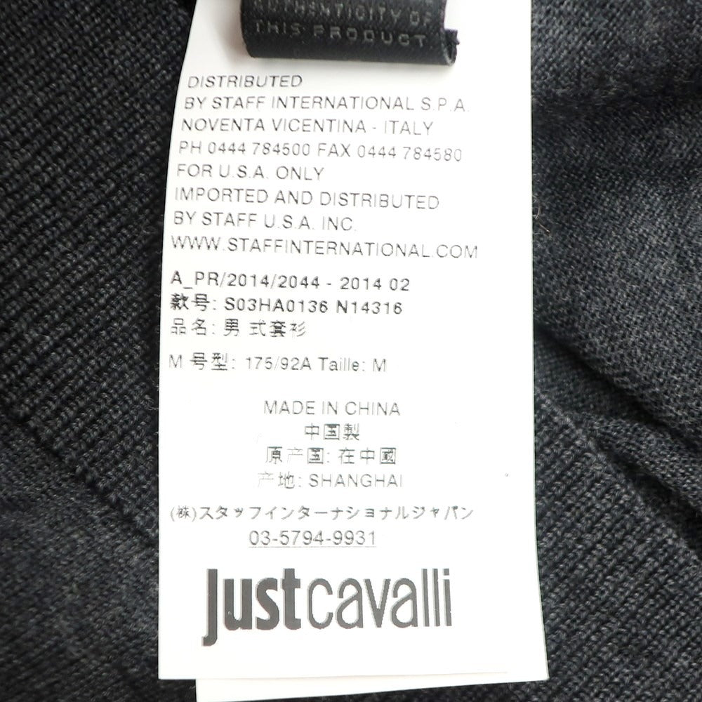 【中古】ジャストカヴァリ Just Cavalli プルオーバーニット
ダークグレー【サイズM】【GRY】【A/W】【状態ランクB】【メンズ】
【779080】 CPD