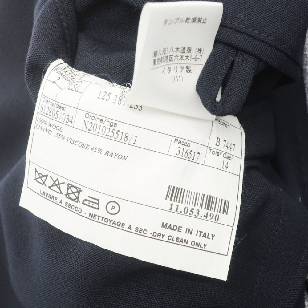 【中古】ベルベスト Belvest テーラードジャケット
 ネイビー【サイズ44】【NVY】【S/S】【状態ランクB】【メンズ】
【779194】 EPD