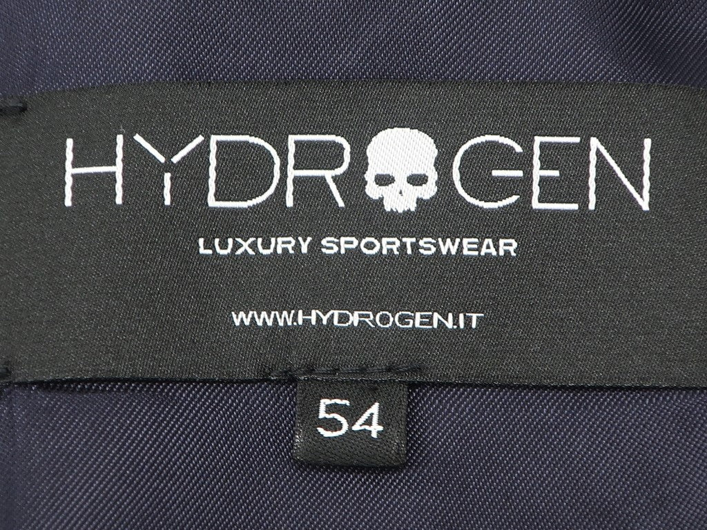 【新品】ハイドロゲン HYDROGEN ストレッチポリエステルウール ストライプ テーラードジャケット ダークネイビー×ホワイト【サイズ54】【NVY】【S/S】【状態ランクN】【メンズ】 EPD