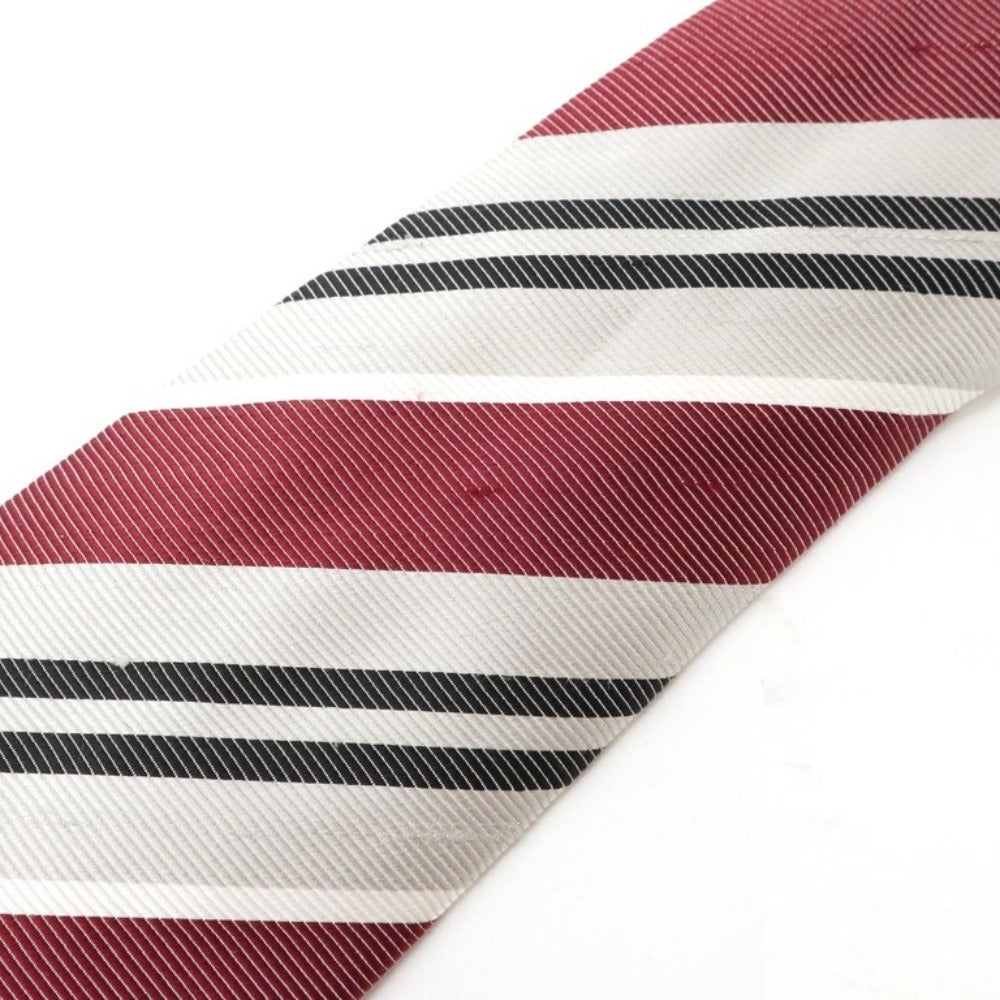 【中古】ニッキー nicky ユナイテッドアローズ別注 ストライプ柄ネクタイ
 ボルドーxライトグレー【RED】【S/S/A/W】【状態ランクA】【メンズ】
【769069】 BPD