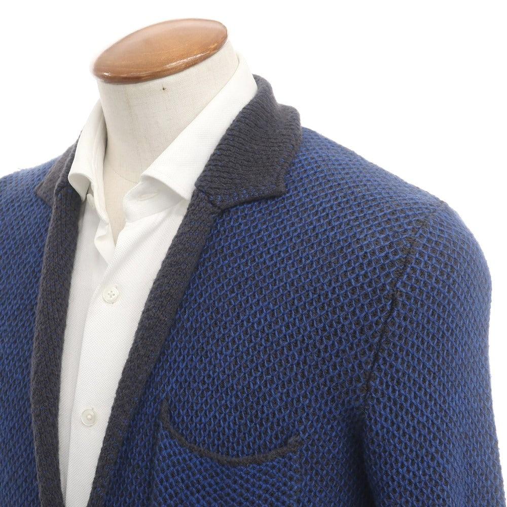 【中古】シスレー SYSLEY ニットジャケット
 ブルーxダークグレー【サイズM】【BLU】【A/W】【状態ランクB】【メンズ】
【778968】 BPD