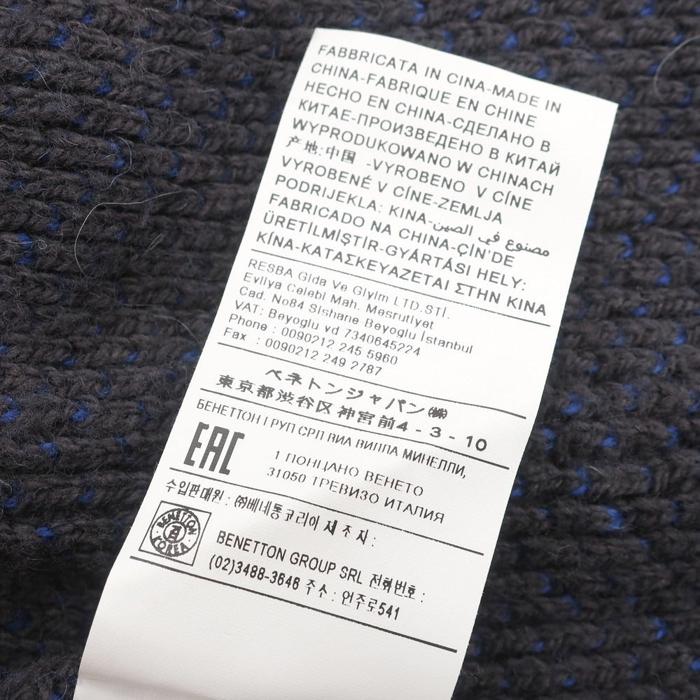 【中古】シスレー SYSLEY ニットジャケット
 ブルーxダークグレー【サイズM】【BLU】【A/W】【状態ランクB】【メンズ】
【778968】 BPD