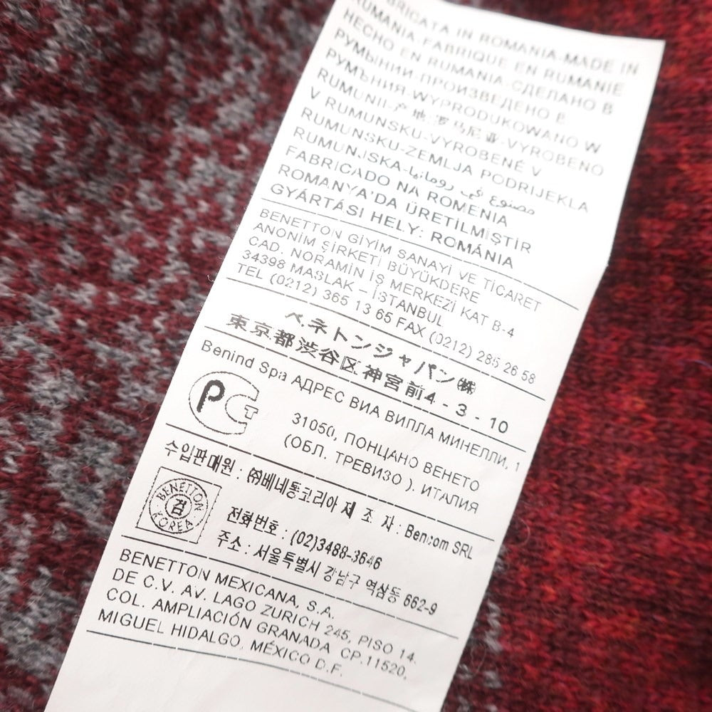 【中古】ベネトン BENETTON プルオーバーニット
レッドxボルドーxグレー【サイズM】【RED】【A/W】【状態ランクA】【メンズ】
【778988】 CPD