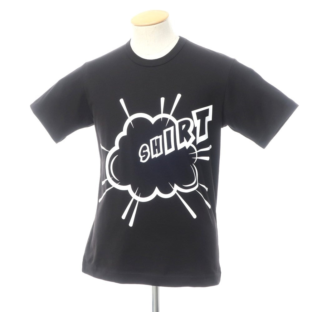 【中古】【未使用】コムデギャルソンシャツ COMME des GARCONS SHIRT 2022年春夏 半袖Ｔシャツ ブラック【サイズS】