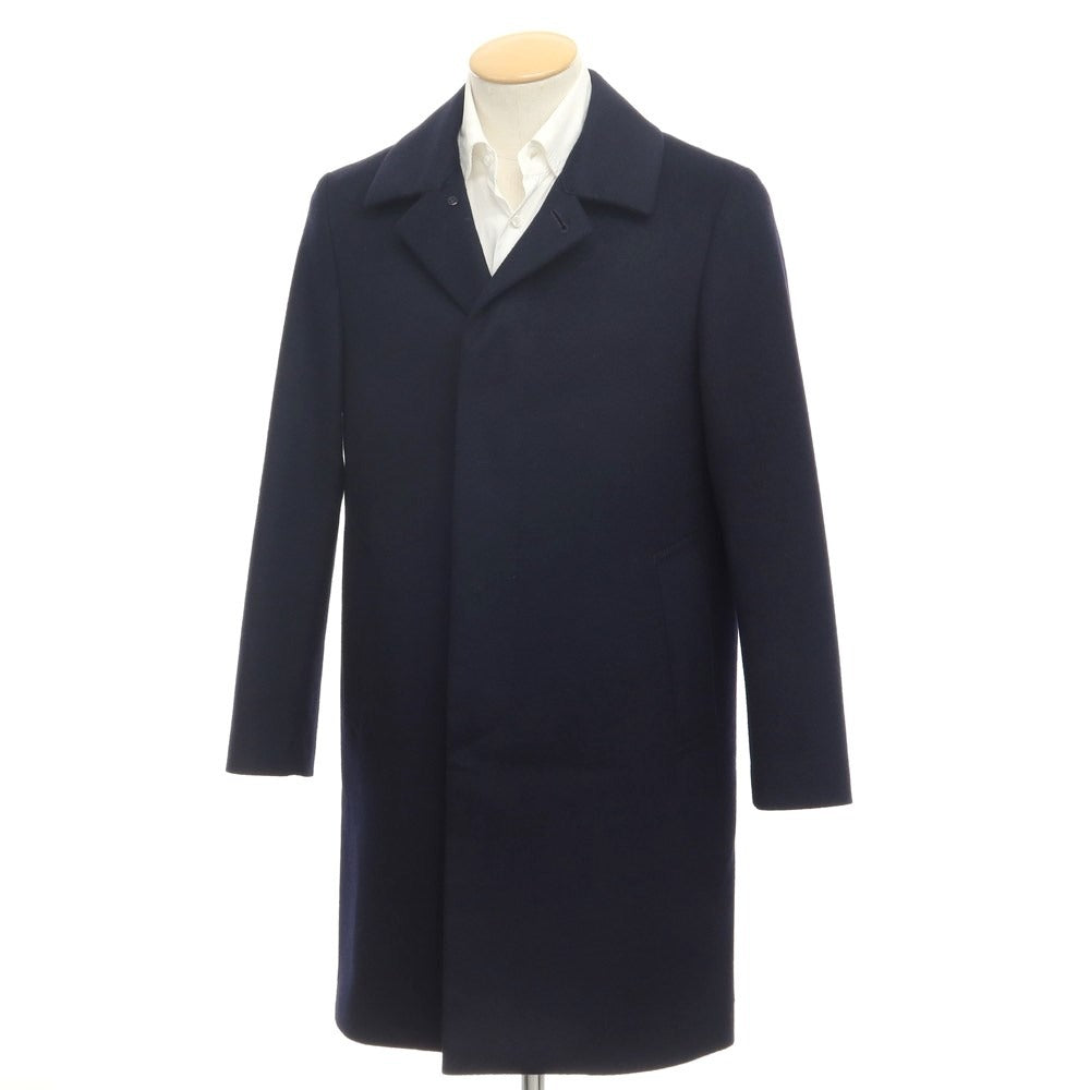 【中古】マッキントッシュフィロソフィー MACKINTOSH PHILOSOPHY ウールカシミヤ ステンカラーコート ネイビー【サイズ36】【NVY】【A/W】【状態ランクB】【メンズ】【768986】 APD