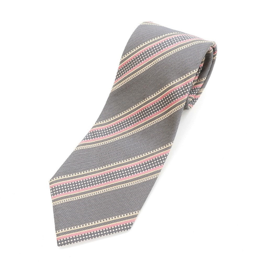 【中古】エルメネジルドゼニア Ermenegildo Zegna ストライプ柄ネクタイ
グレーxベージュ【サイズ-】【GRY】【S/S/A/W】【状態ランクB】【メンズ】
【778996】 APD