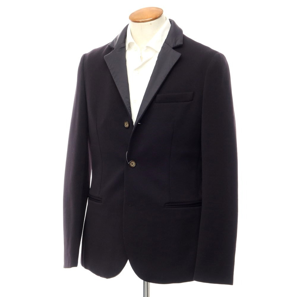 【中古】ジョルジオアルマーニ GIORGIO ARMANI ナイロンジャージー ジャケット ブラック【サイズ48】【BLK】【A/W】【状態