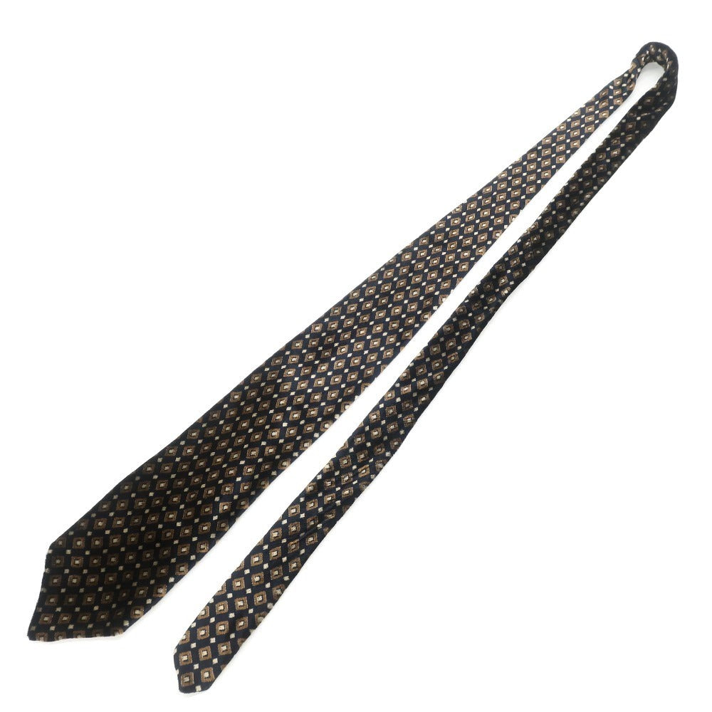 【中古】ジョルジオアルマーニ GIORGIO ARMANI 小紋柄ネクタイ
 ネイビー【サイズ-】【NVY】【A/W】【状態ランクB】【メンズ】
【778974】 BPD