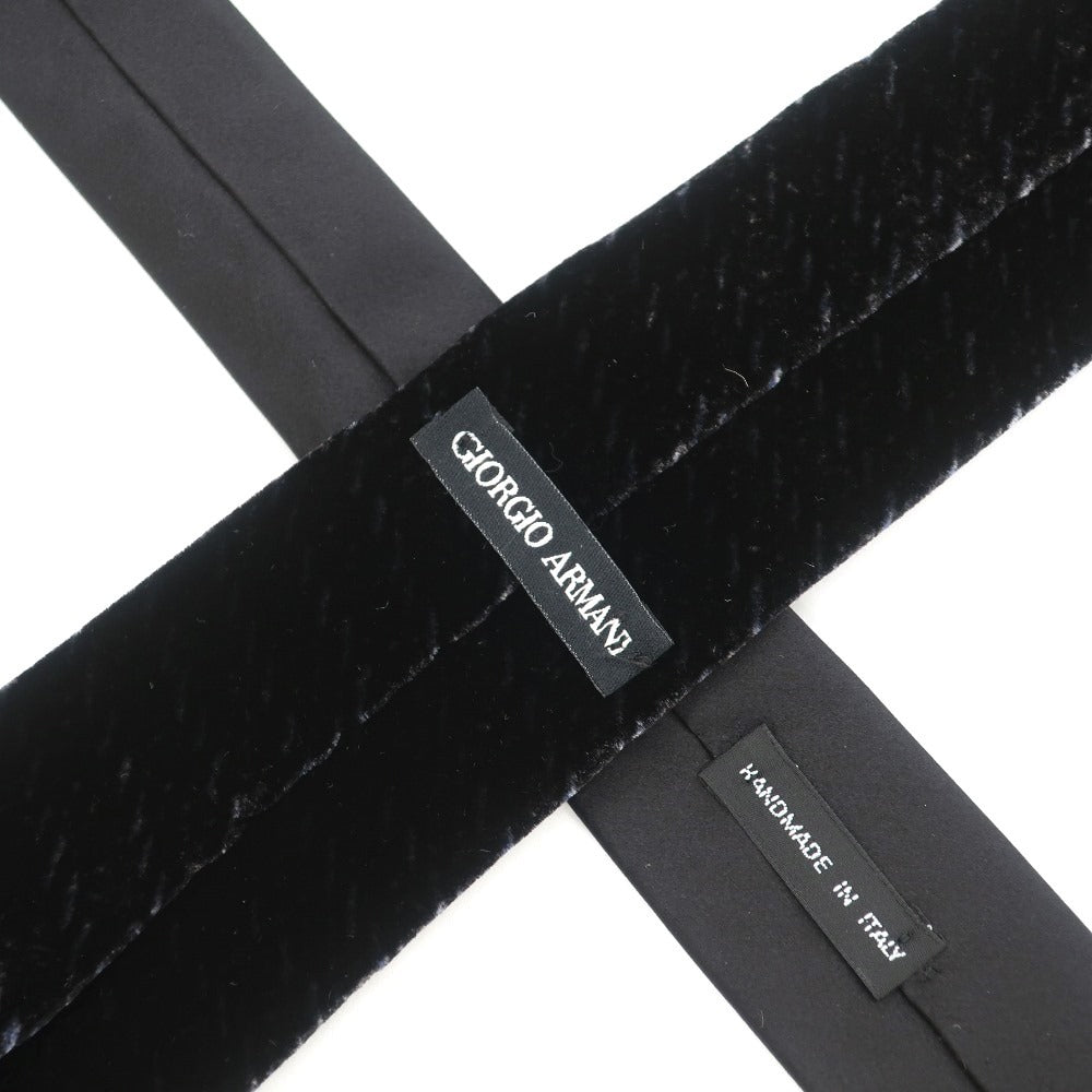 【中古】ジョルジオアルマーニ GIORGIO ARMANI 無地ネクタイ
 ブラックネイビーxブラック【サイズ-】【BLK】【A/W】【状態ランクB】【メンズ】
【778974】 BPD