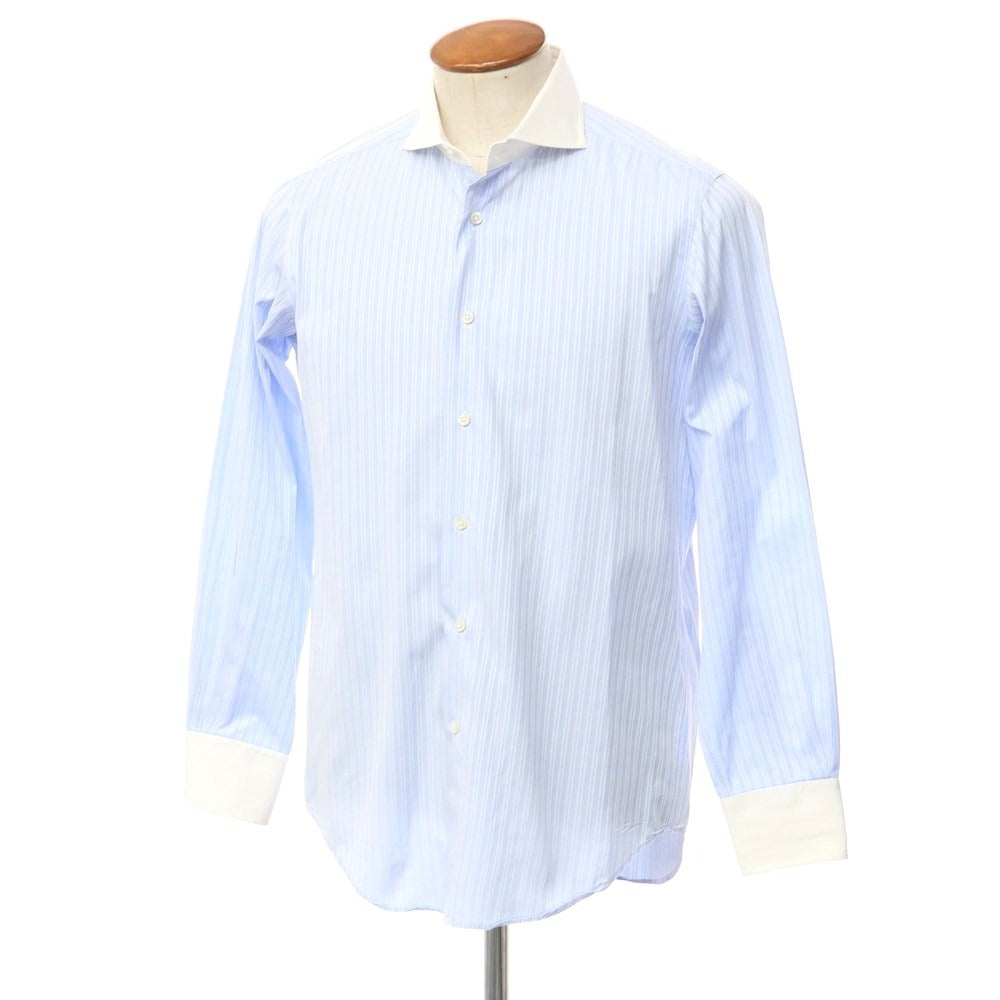 【中古】メイカーズシャツ カマクラ Makers Shirt 鎌倉 ドレスシャツ
 ライトブルーxホワイト【サイズ39-83】【BLU】【S/S/A/W】【状態ランクC】【メンズ】
【769873】 EPD