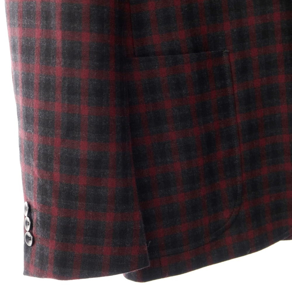 【中古】グリーンレーベルリラクシング green label relaxing カジュアルジャケット
 チャコールグレーxレッド【サイズL】【GRY】【A/W】【状態ランクA】【メンズ】
【778776】 BPD