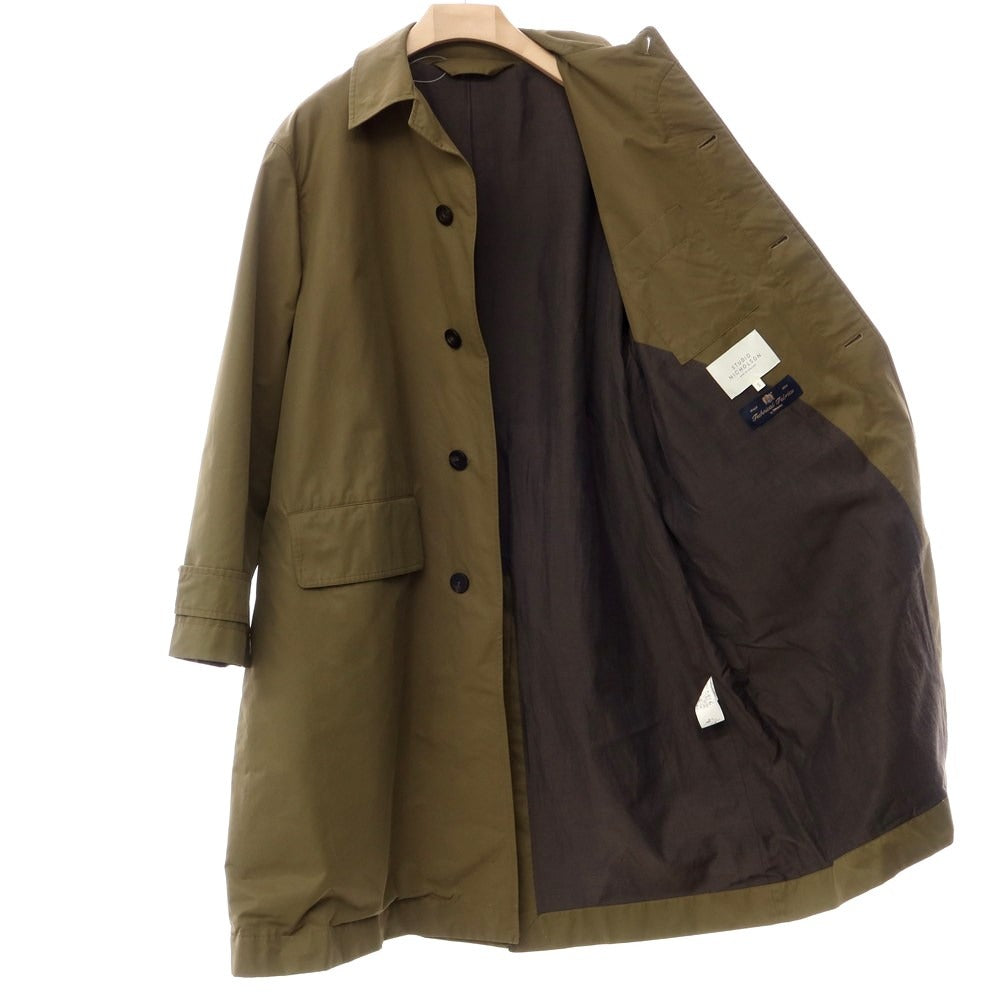 【中古】スタジオニコルソン STUDIO NICHOLSON ステンカラーコート
 オリーブ【サイズS】【GRN】【S/S】【状態ランクB】【メンズ】
【769797】 EPD