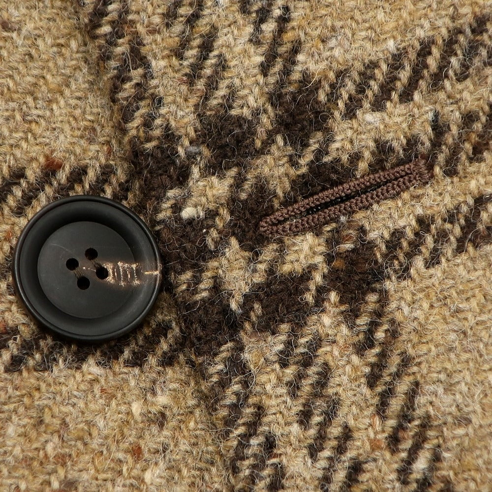 【新品】スティレ ラティーノ STILE LATINO ダブルブレストコート
 ダークベージュxブラウン【サイズ44 Drop7R】【BEI】【A/W】【状態ランクN】【メンズ】
【778968】 BPD