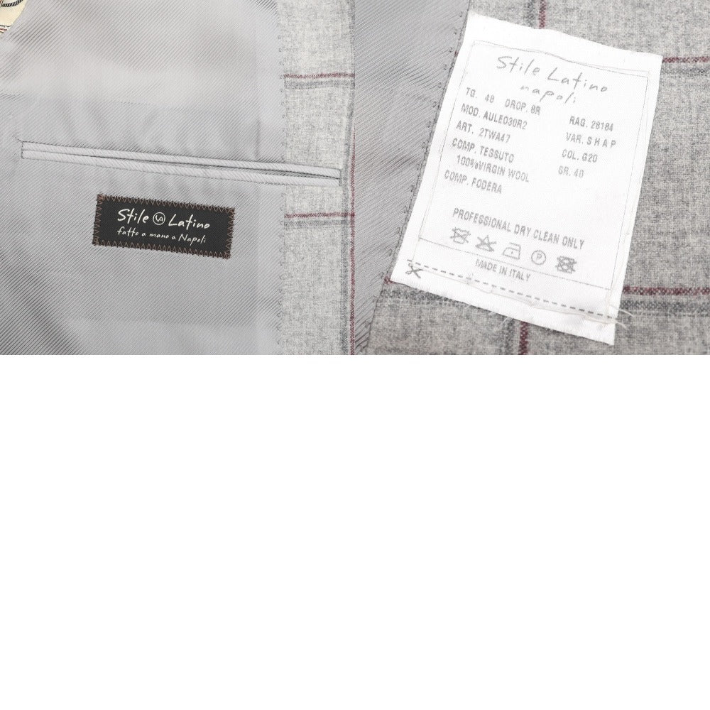 【新品アウトレット】スティレ ラティーノ STILE LATINO 3つボタンスーツ
ライトグレーxレッド【サイズ48】【GRY】【A/W】【状態ランクN-】【メンズ】
【778897】 BPD