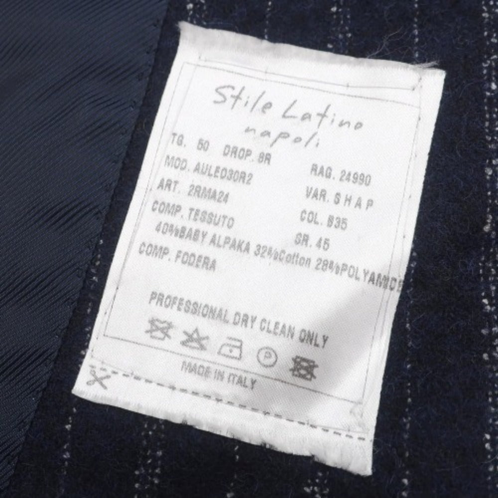 【新品】スティレ ラティーノ STILE LATINO 3つボタンスーツ
ネイビーxホワイト【サイズ50】【NVY】【A/W】【状態ランクN】【メンズ】
【778896】 BPD