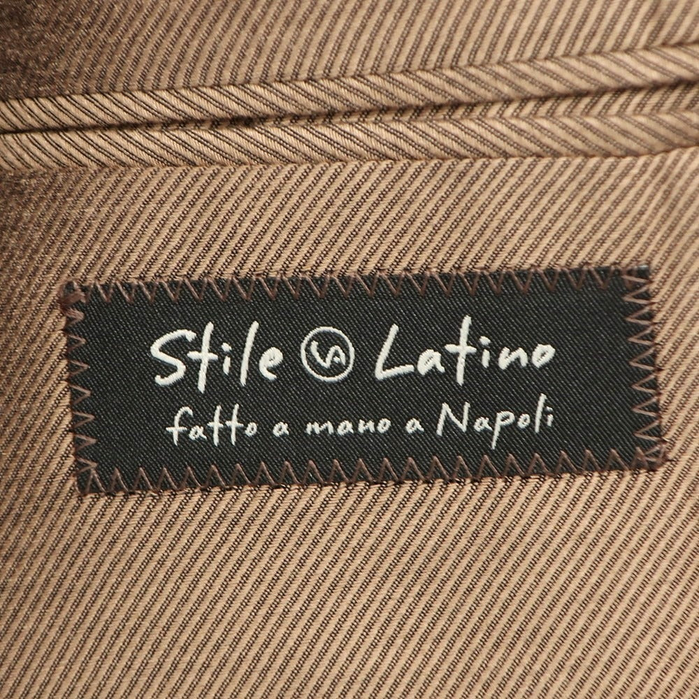 【新品アウトレット】スティレ ラティーノ STILE LATINO カジュアルジャケット
 ネイビーxブラウン【サイズ46 Drop8R】【NVY】【A/W】【状態ランクN-】【メンズ】
【778897】 BPD