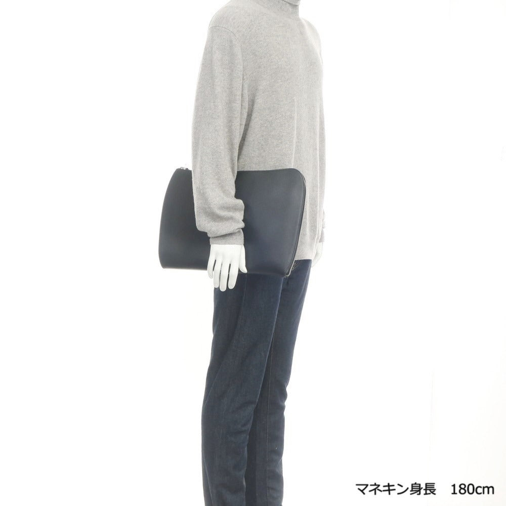 【中古】シャンボール セリエ CHAMBORD SELLIER サフィアーノレザー クラッチバッグ ダークネイビー【W36.5xH27】【NVY】【S/S/A/W】【状態ランクB】【メンズ】【768969】 APD