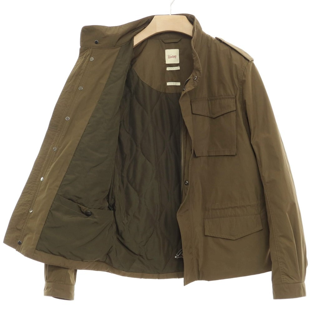 【中古】ヴィンテージフィフティーファイブ VINTAGE55 ポリエステル 中綿 M-65 ミリタリージャケット オリーブ【サイズ46】【GRN】【A/W】【状態ランクB】【メンズ】【768898】 BPD