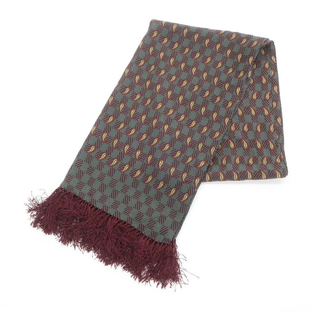 【中古】アルマーニ コレッツォーニ ARMANI COLLEZIONI ストール
 ダークボルドーxダークグリーン【RED】【S/S】【状態ランクB】【メンズ】
【769394】 BPD