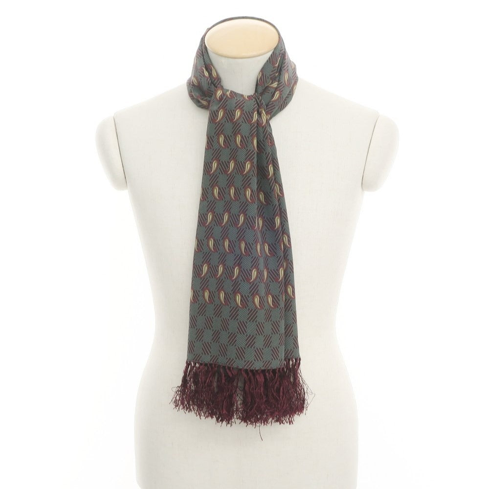 【中古】アルマーニ コレッツォーニ ARMANI COLLEZIONI ストール
 ダークボルドーxダークグリーン【RED】【S/S】【状態ランクB】【メンズ】
【769394】 BPD