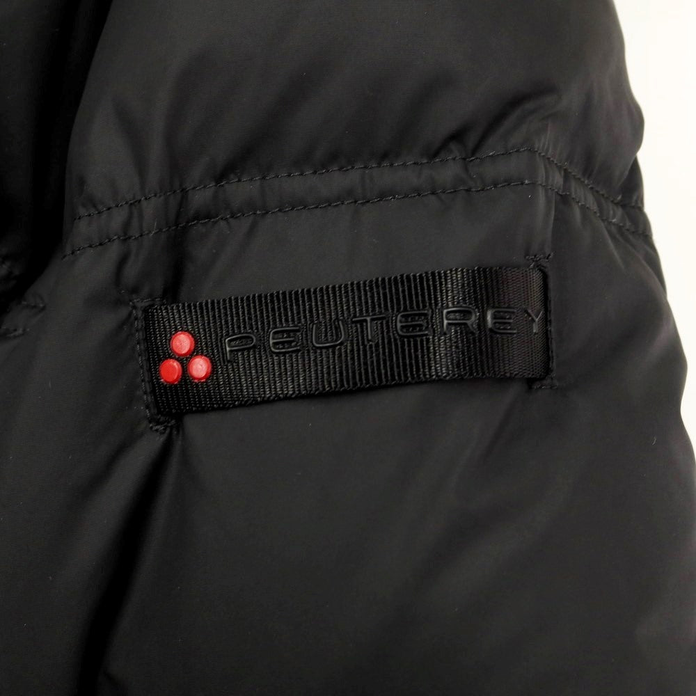 【中古】ピューテリー PEUTEREY ナイロン ファー ダウンコート ブラック【サイズ48】【BLK】【A/W】【状態ランクB】【メンズ】【768898】 BPD