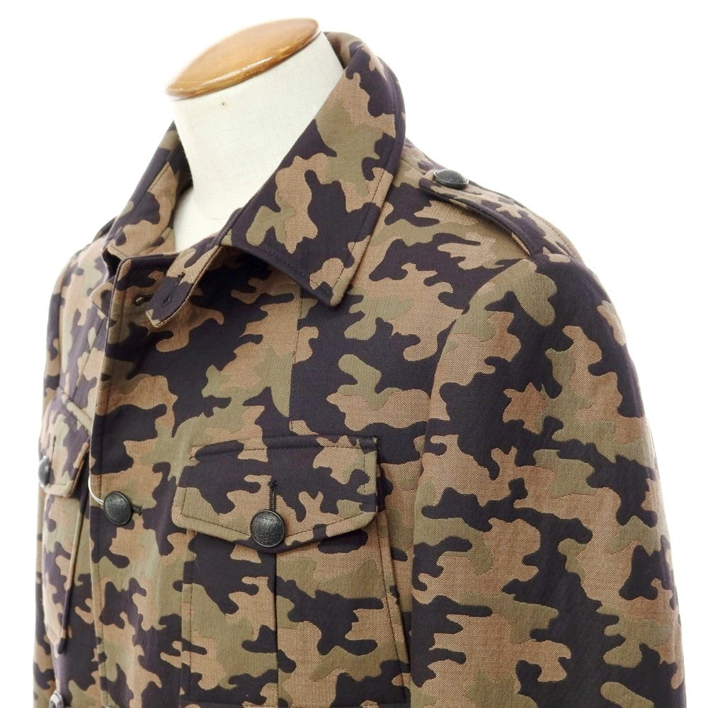 【新品】タリアトーレ ピーノレラリオ TAGLIATORE PINO LERARIO ミリタリージャケット
 カーキブラウンxオリーブxブラック【サイズ48】【KAK】【S/S/A/W】【状態ランクN】【メンズ】
【778894】 EPD