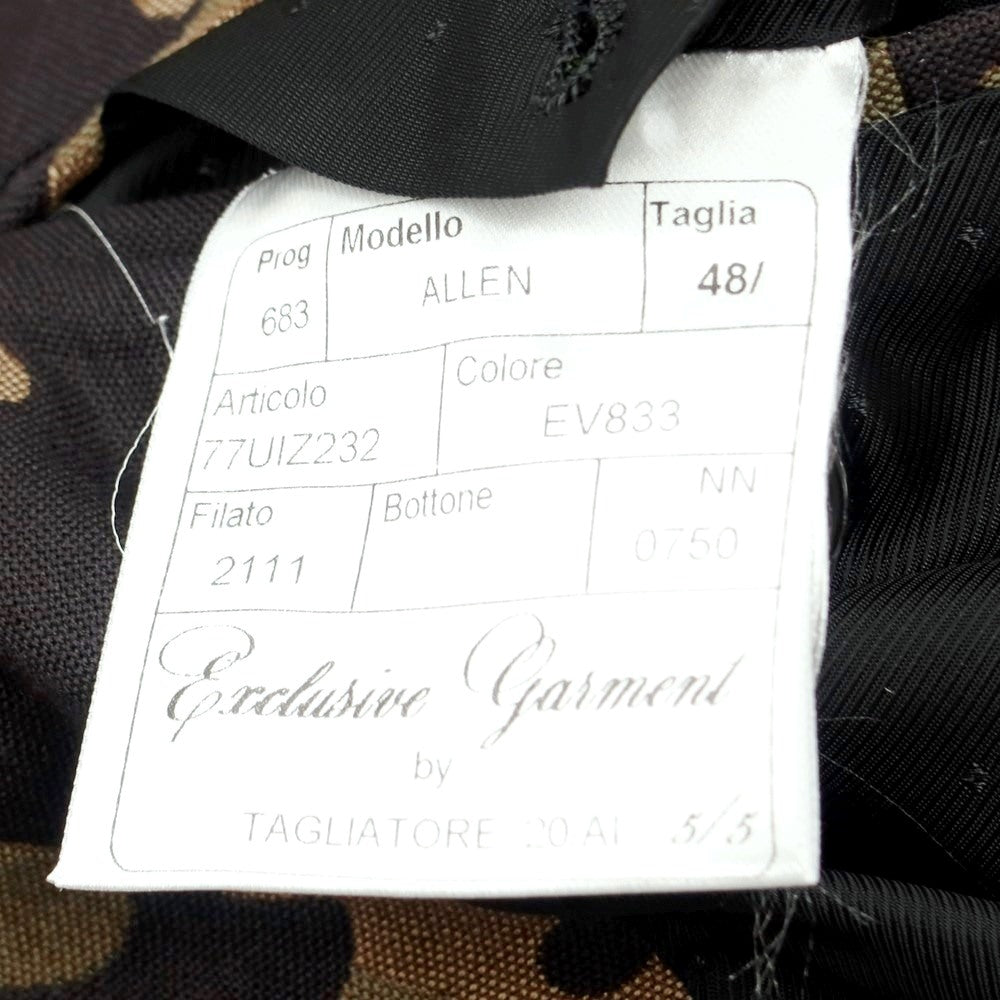 【新品】タリアトーレ ピーノレラリオ TAGLIATORE PINO LERARIO ミリタリージャケット
 カーキブラウンxオリーブxブラック【サイズ48】【KAK】【S/S/A/W】【状態ランクN】【メンズ】
【778894】 EPD