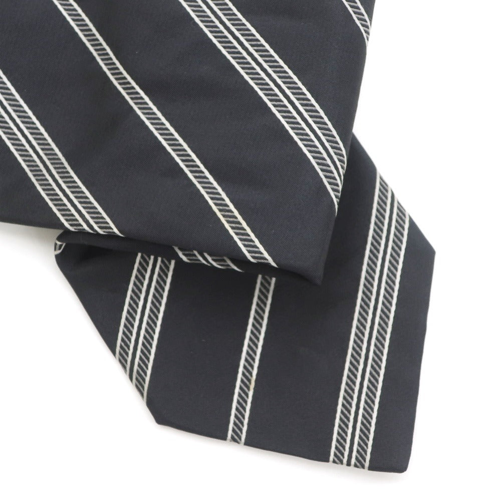 【中古】アルマーニ コレッツォーニ ARMANI COLLEZIONI ストライプ柄ネクタイ
 ブラック【BLK】【S/S/A/W】【状態ランクB】【メンズ】
【778790】 APD