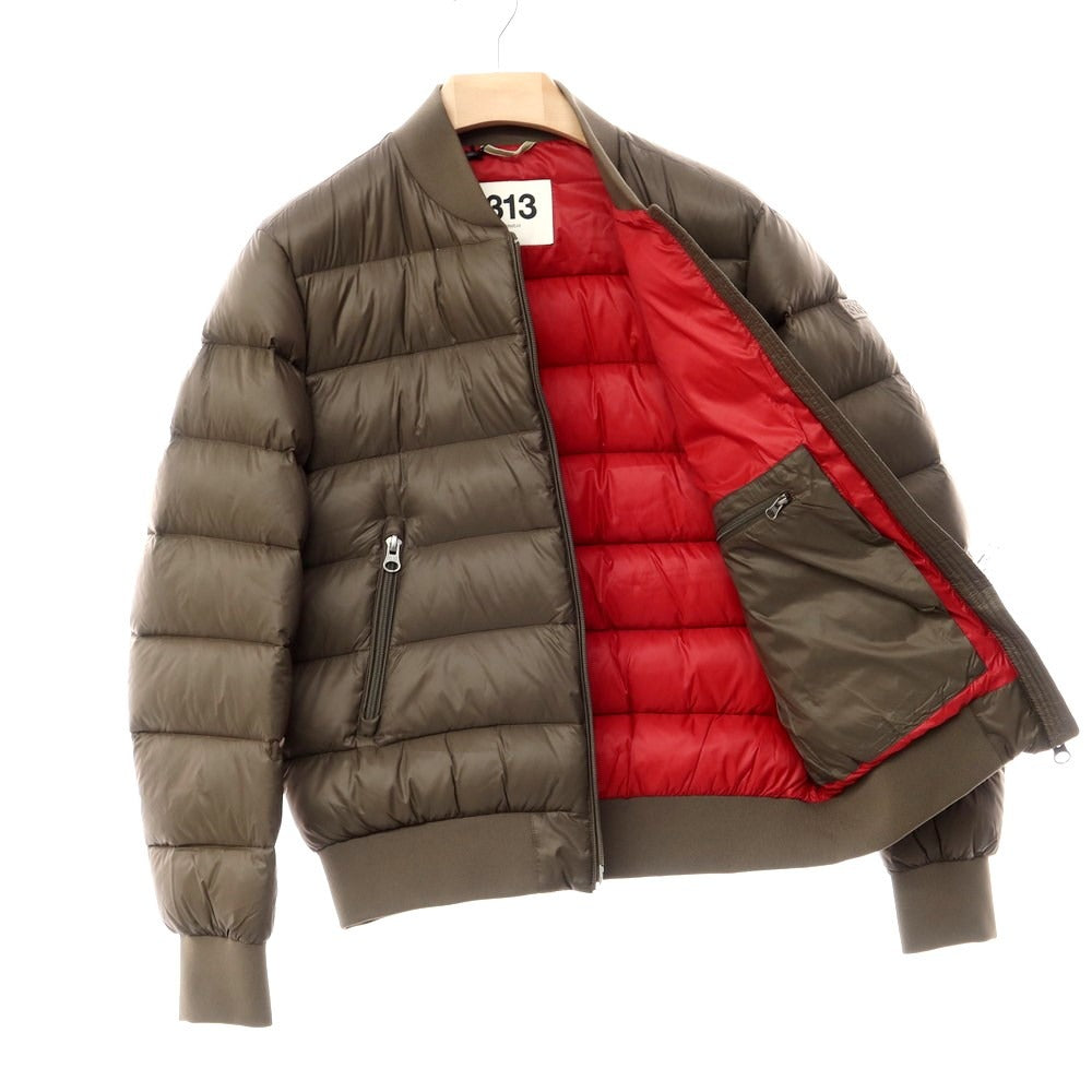 【中古】【未使用】313 トレウーノトレ 313・TREUNOTRE ナイロン ダウンジャケット オリーブ【サイズ48】【GRN】【A/W】【状態ランクS】【メンズ】【768893】 BPD
