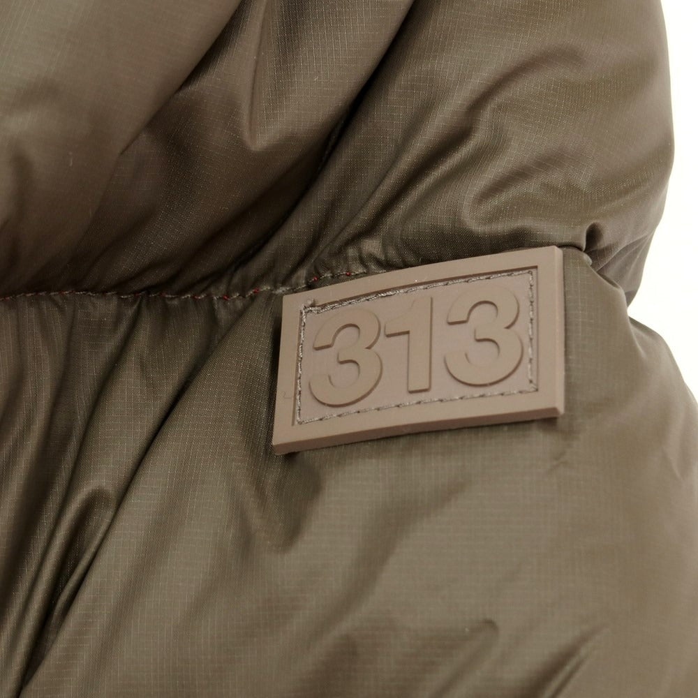 【中古】【未使用】313 トレウーノトレ 313・TREUNOTRE ナイロン ダウンジャケット オリーブ【サイズ48】【GRN】【A/W】【状態ランクS】【メンズ】【768893】 BPD