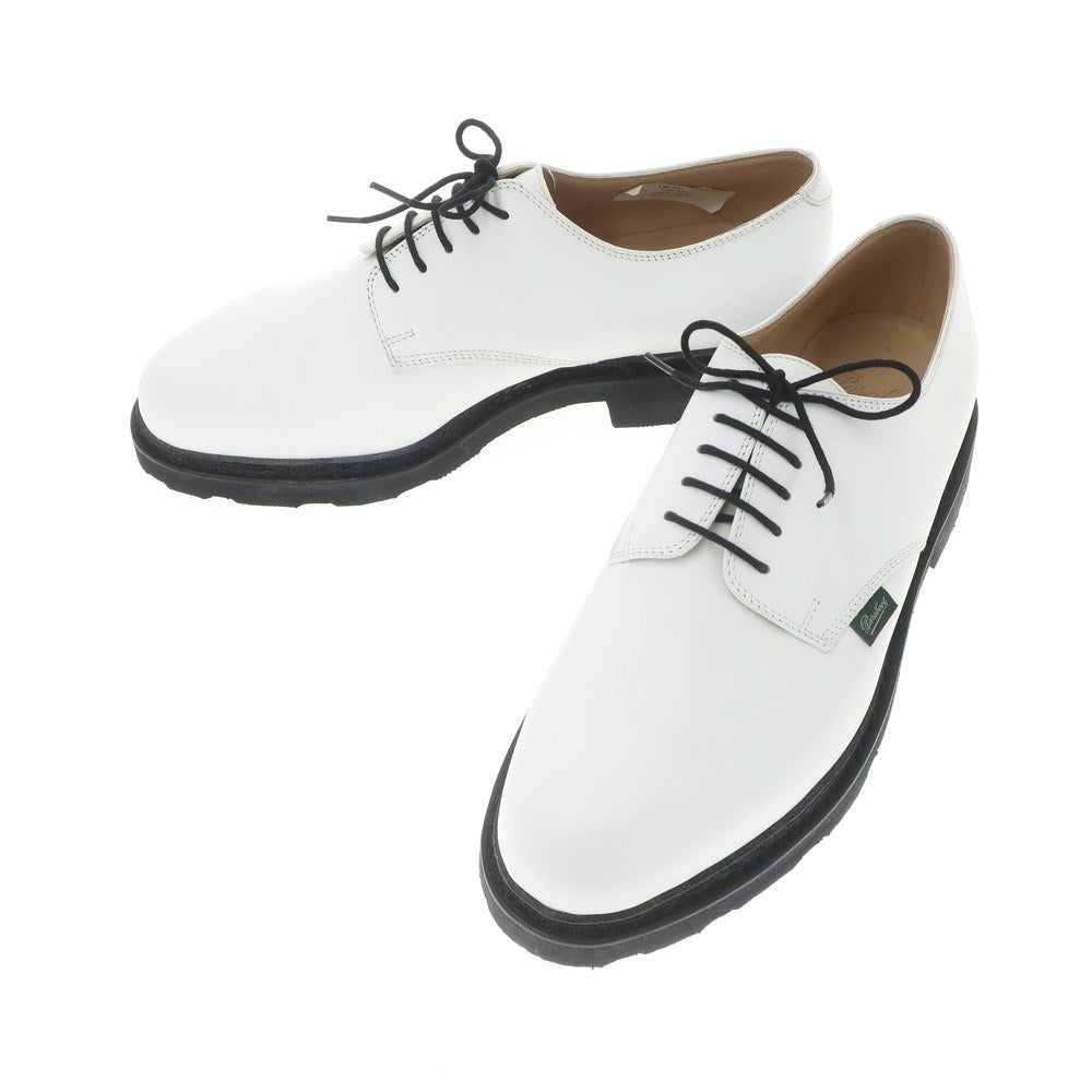 【中古】パラブーツ Paraboot ARLES ノルウィージャン製法 レザー ダービーシューズ ホワイトxブラック【サイズ8】【WHT】【