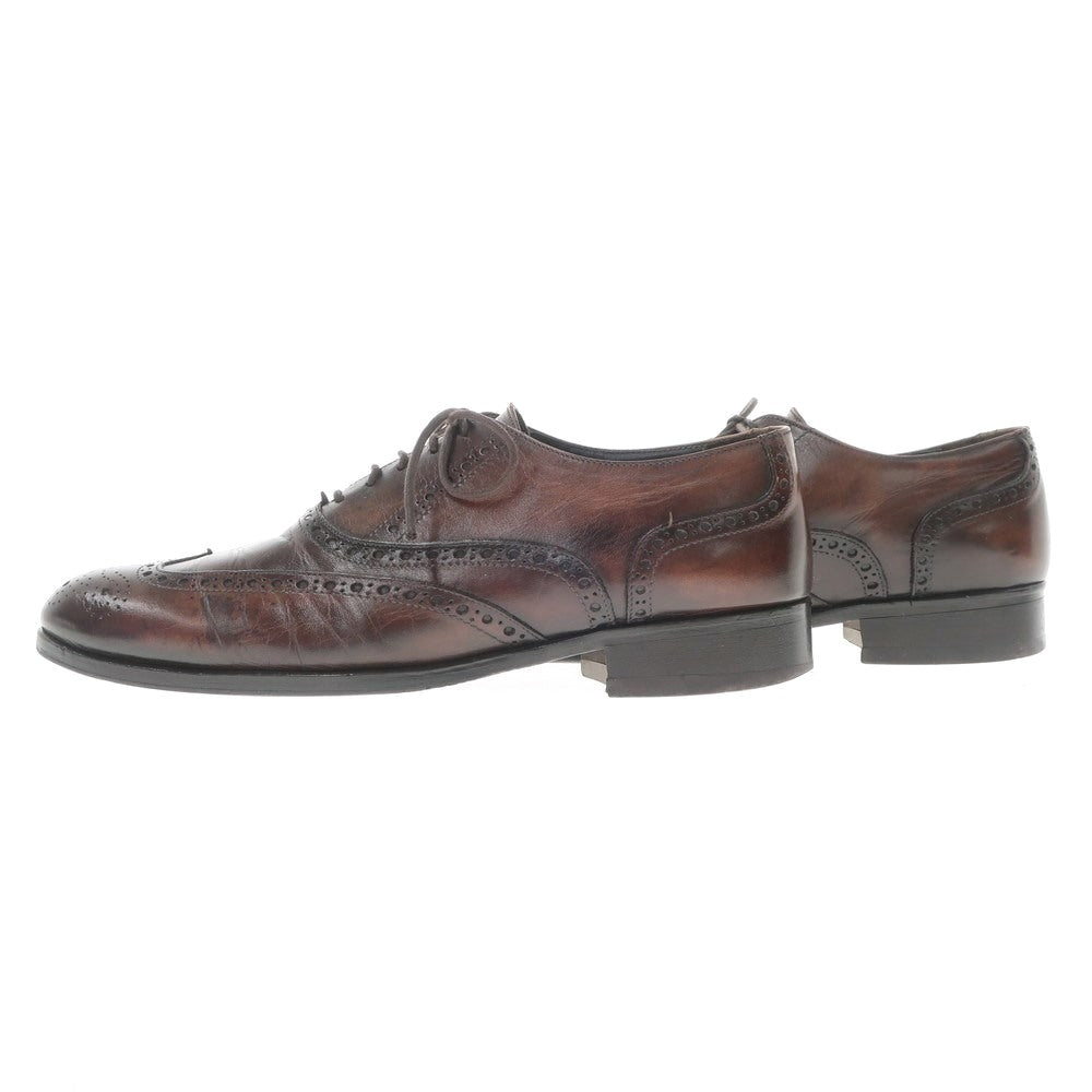 【中古】イルカンパゴ IL CAMPAGO ウイングチップ ドレスシューズ アンティークブラウン【サイズ41】【BRW】【S/S/A/W】【状態ランクB】【メンズ】【768784】