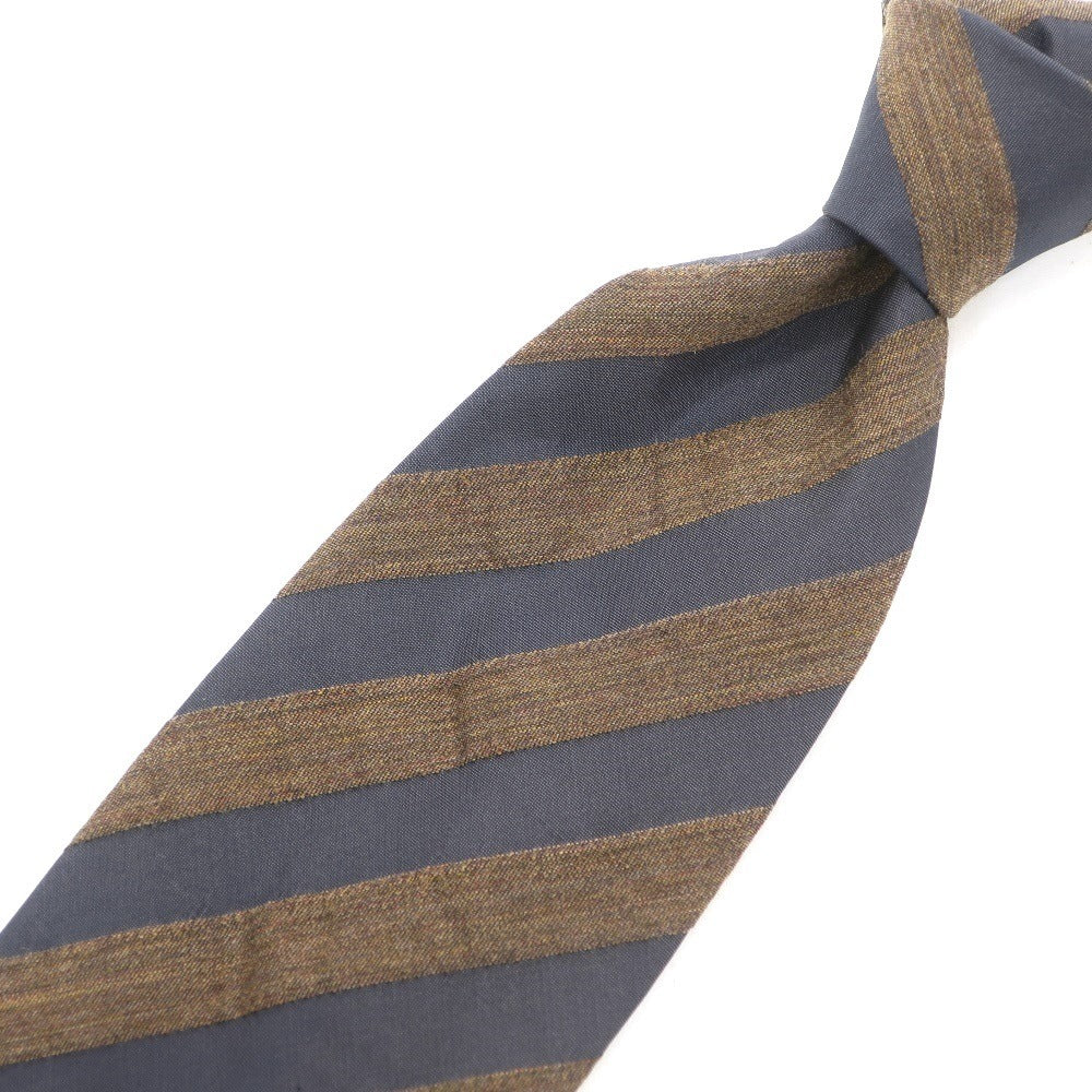 【中古】ジョルジオアルマーニ GIORGIO ARMANI ストライプ柄ネクタイ
ブラウンxダークグレー【BRW】【A/W】【状態ランクB】【メンズ】
【778789】 BPD