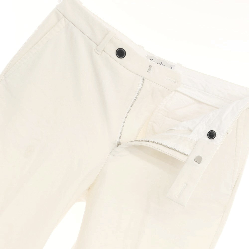 【中古】スティーブンアラン Steven Alan ストレッチナイロンポリエステル スラックスパンツ アイボリー【サイズM】【WHT】【S/S】【状態ランクC】【メンズ】【768885】 BPD