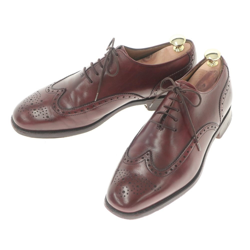 【中古】ロイドフットウェア Lloyd Footwear 英国製 ウイングチップ ドレスシューズ バーガンディー【サイズ6 1/2】【RED