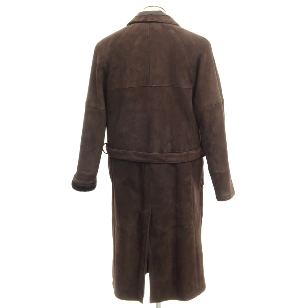 【中古】ブリオーニ Brioni ステンカラーコート
 ダークブラウン【サイズM/50】【BRW】【A/W】【状態ランクB】【メンズ】
【778777】