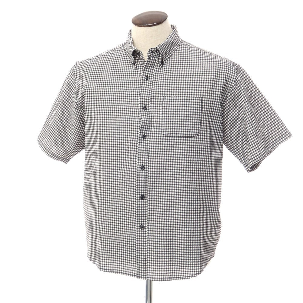 【中古】インヘリット INHERIT 半袖シャツ
 ブラックxホワイト【サイズL】【BLK】【S/S】【状態ランクB】【メンズ】
【769573】 CPD