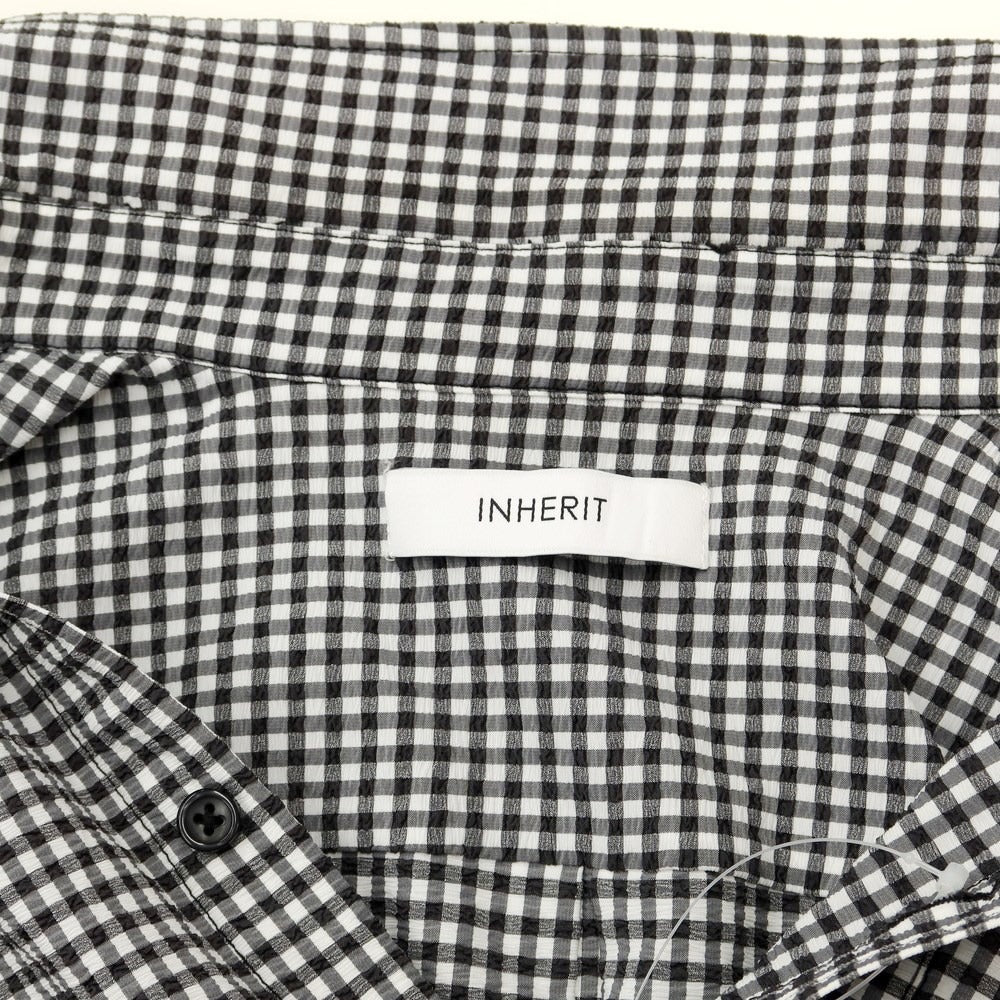 【中古】インヘリット INHERIT 半袖シャツ
 ブラックxホワイト【サイズL】【BLK】【S/S】【状態ランクB】【メンズ】
【769573】 CPD