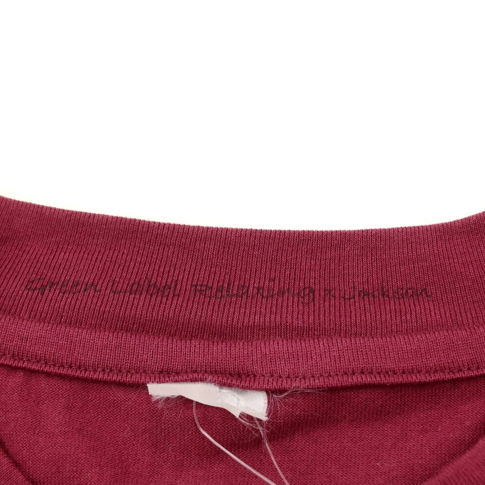 【中古】【未使用】ジャクソンマティス JACKSON MATISSE ユナイテッドアローズGLR別注 プリント 半袖Tシャツ ワインレッド【サイズL】【RED】【S/S】【状態ランクS】【メンズ】【768884】 CPD