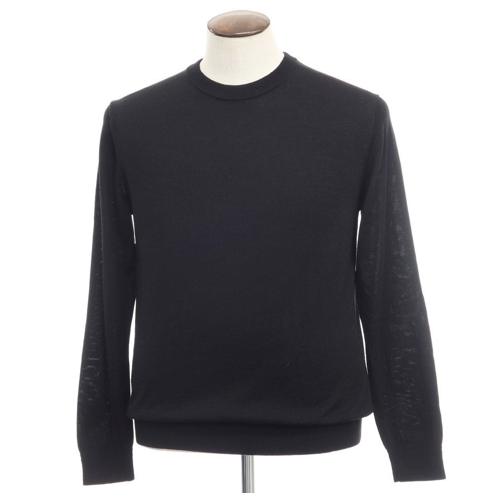 【中古】ナノユニバース nano universe ウール クルーネック ニット ブラック【サイズXL】【BLK】【A/W】【状態ランクB】【メンズ】【768884】 APD